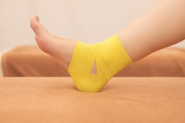 テーピングの様子